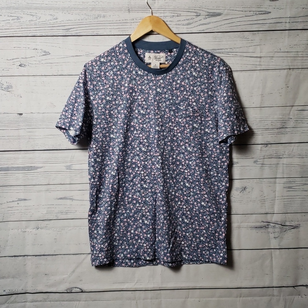 Penguin Men's Floral T shirt NWOT